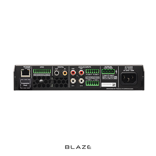 BLAZE Power Zone Connect  122 | 블레이즈 Low-Z, Hi-Z 겸용 디지털 앰프 | 4Ω 2 x 60W | 100v 1 x 125W | 1U 하프 랙