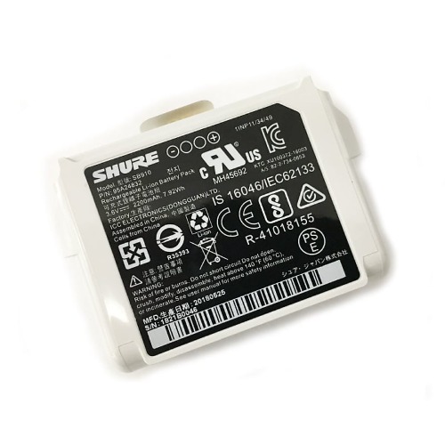 SHURE SB910 | ADX1 용 리튬이온 배터리