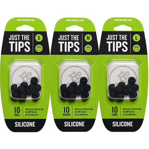 MACKIE MP Series Silicone Black Tips Kit | 맥키 이어킵