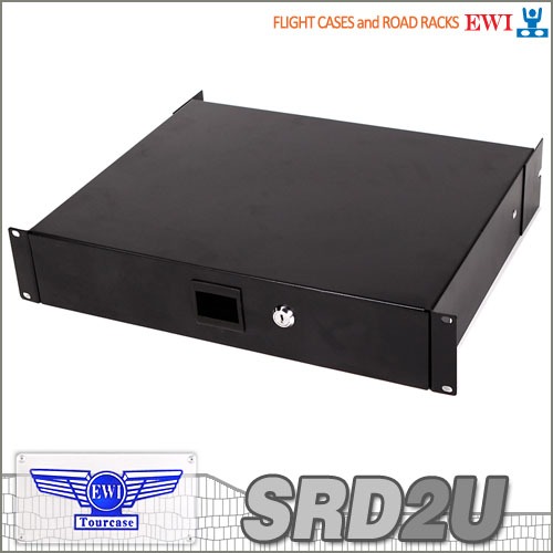 EWI SRD-2U / SRD2U / 2중 시건 장치 슬라이딩방식의 랙서랍 / 2U / EWI정품 / 대리